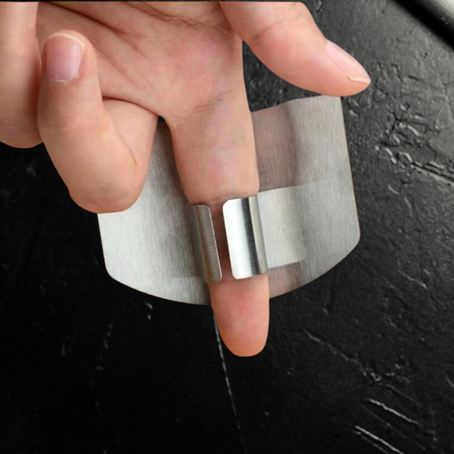 Finger Guard for Safe Cutting – Stainless Steel Kitchen Protector