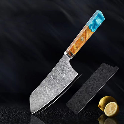 Seiki Premium Japanese Damascus Knife – Skyborn Blue Edition