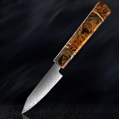 Katanami Handmade Japanese Damascus Chef Knife – Sunset Ember Edition