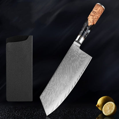 Katanami Damascus Steel Knife Set – Obsidian Shadow Edition