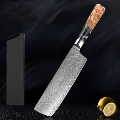 Katanami Damascus Steel Knife Set – Obsidian Shadow Edition