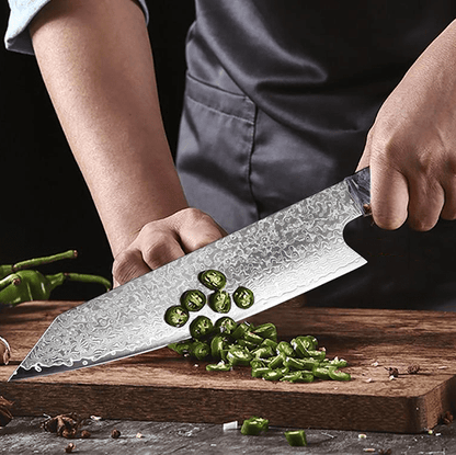 Kiritsuke Japanese Damascus Knife – Imperial Blade Edition