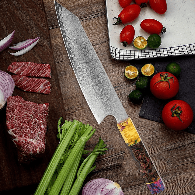 Kiritsuke Japanese Damascus Knife – Imperial Blade Edition