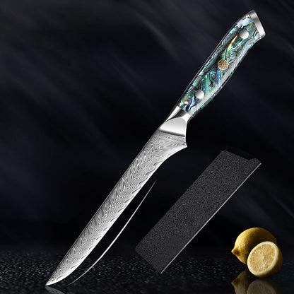 Okugai Damascus Kitchen Knife – Ocean Pearl Edition