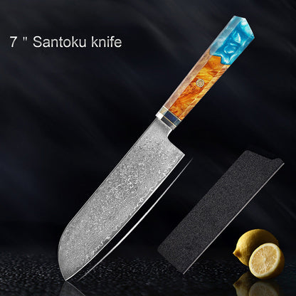 Seiki Premium Japanese Damascus Knife – Skyborn Blue Edition