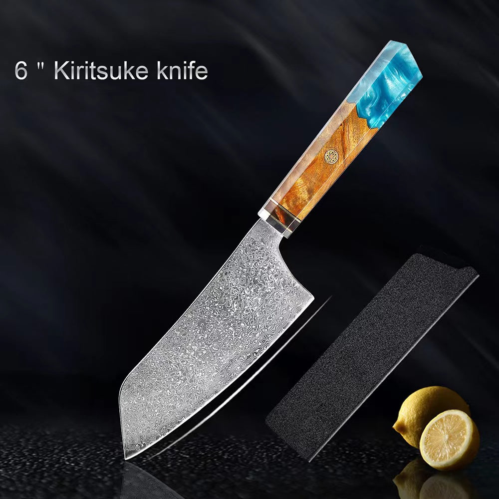 Seiki Premium Japanese Damascus Knife – Skyborn Blue Edition