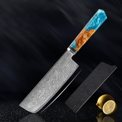 Seiki Premium Japanese Damascus Knife – Skyborn Blue Edition