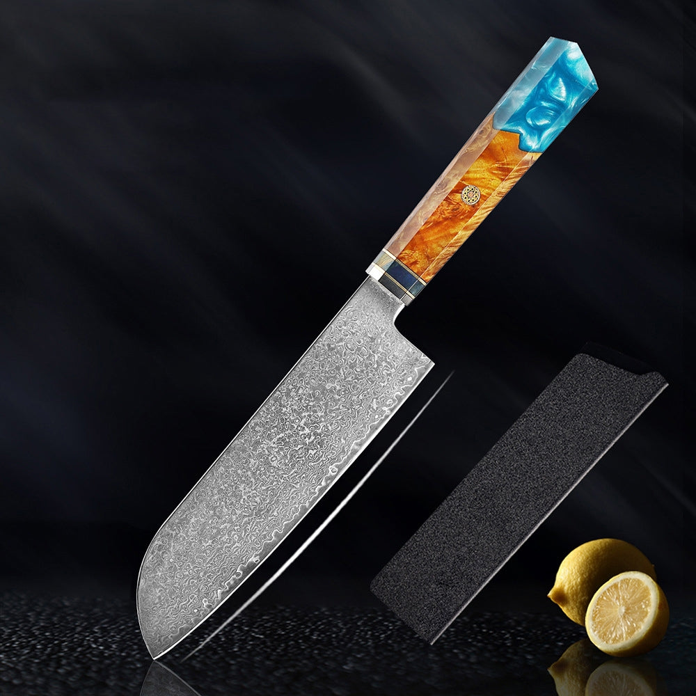 Seiki Premium Japanese Damascus Knife – Skyborn Blue Edition