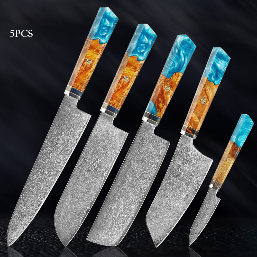 Seiki Premium Japanese Damascus Knife – Skyborn Blue Edition