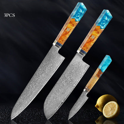 Seiki Premium Japanese Damascus Knife – Skyborn Blue Edition